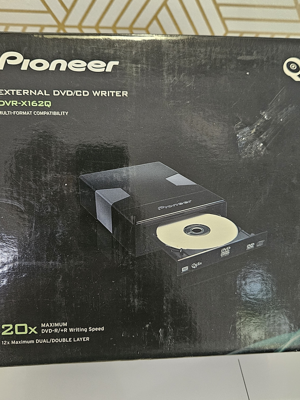 PIONEER Black External DVD/CD Writer - DVR-X162Q Style